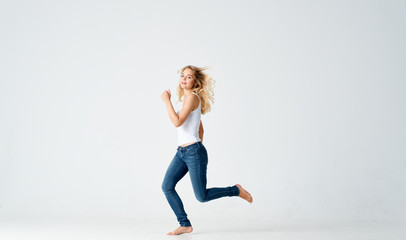 young woman doing exercise