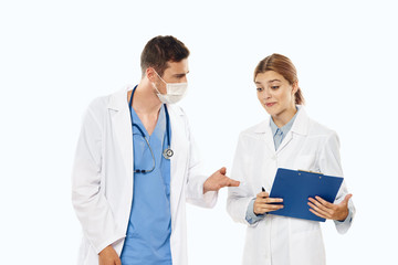 Fototapeta premium young doctor and nurse