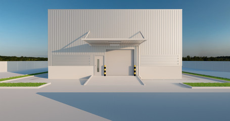 Industrial or commercial building. Use as factory, warehouse, hangar and workplace. Protection with...