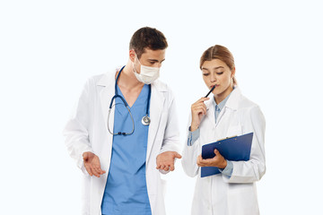 Fototapeta premium young doctor and nurse