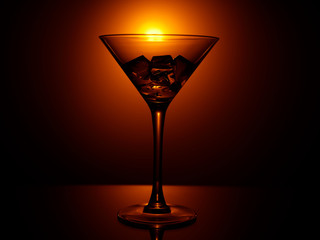 glass of martini
