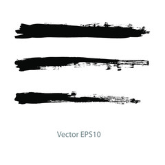 black brush stroke stripes. vector illustration