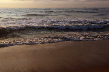 Beautiful sunrise over the sea