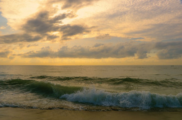 Beautiful sunrise over the sea