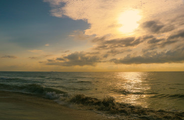 Beautiful sunrise over the sea