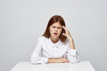 young woman in office