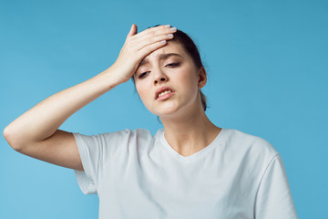 Fototapeta premium woman with headache