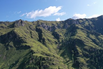 Fototapeta premium mountains in the Altai Republic, summer month of August