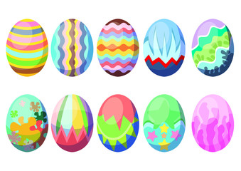 easter egg design on white background illustration vector