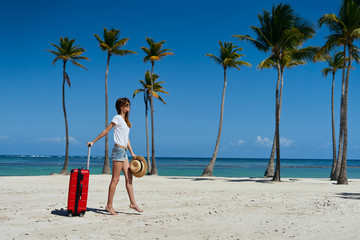 young couple on the beach