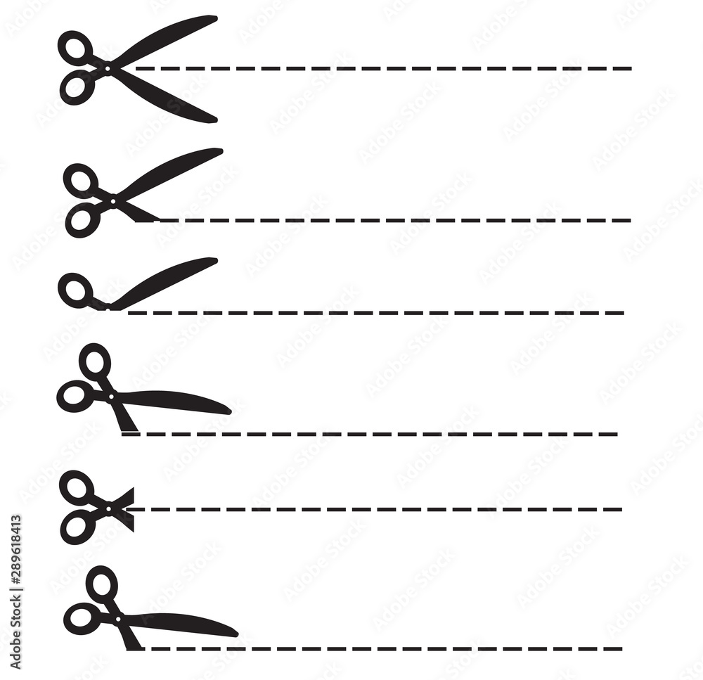 Poster scissors icon on white background. flat style. scissors cut icon for your web site design, logo, app