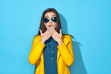 portrait of young woman in sunglasses