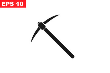 hammer and nail isolated on white background