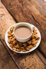 Cashew / Kaju shape biscuit was popular in childhood, tastes best with hot tea