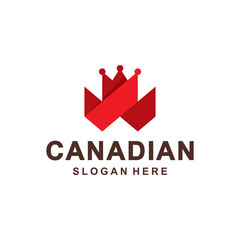 Crown Canadian Logo Template Design