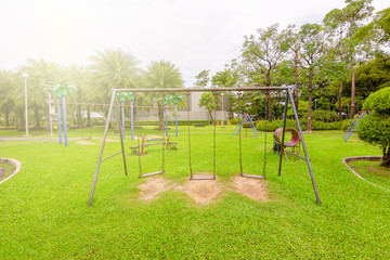 Swing for swinging and relaxing in the garden