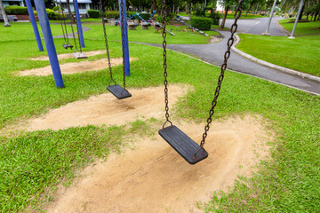 Swing for swinging and relaxing in the garden