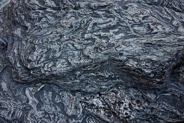 a granite boulder with unusual markings is found in kings canyon national park, california