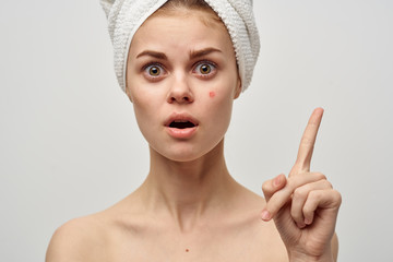 closeup portrait of young woman