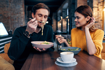 young woman in cafe