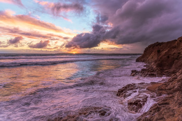sunset over the sea at Cape Woolamai, Phillip Island