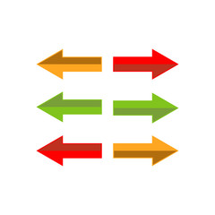 Stylish Creative Abstract Arrow logo vector icon template