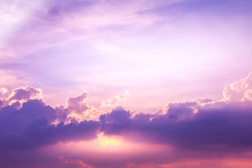 sun and cloud background with a pastel colored
