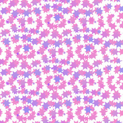 Abstract geometric violet halftone seamless pattern. Hipster fashion design print halftone background. Modern stylish texture. Repeating tiles from small triangles. 