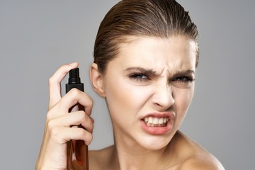 Obraz premium young woman with mobile phone