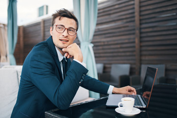 young businessman in office