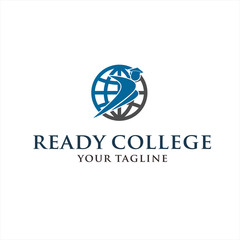 Global Education Logo Design Vector Illustration Template Idea