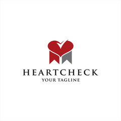 Heart Check Logo Desain Inspiration