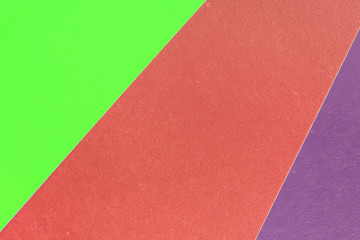 Fototapeta premium Colorful sheets of paper close up, top view. Abstract background