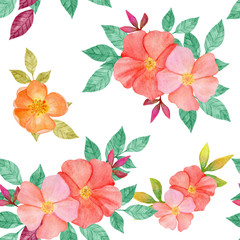 seamless pattern with flowers