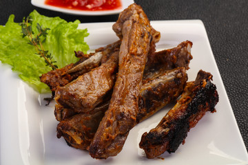 Roasted pork ribs