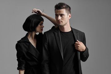 portrait of a man and woman