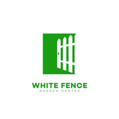 White fence logo