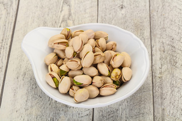 Pistachio nuts heap