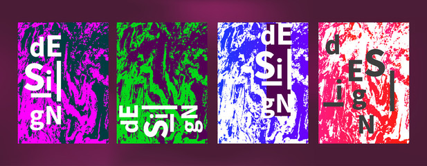 abstract set painter banners