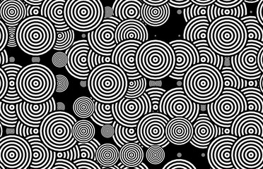 Fototapeta premium circles in black and white