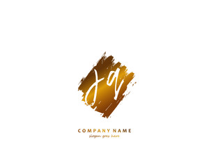 JQ Initial letter logo template vector