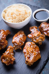 Asian spicy chicken wings