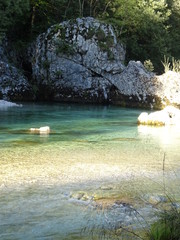 soca fluss in slowenien