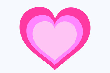 heart on white background