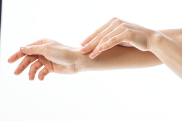 woman hands with manicure