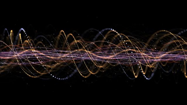 Intertwined Technology Fibers Animation Background, Loop, 4k