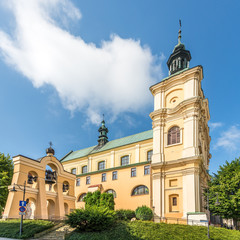 Fototapeta na wymiar View at the Greek Catholic Church of Saint John the Baptist and Belfry in Przemysl - Poland