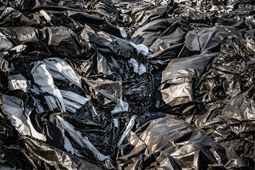 Black polyethylene dump