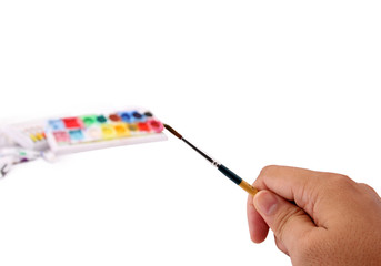 paintbrush isolated on a white background