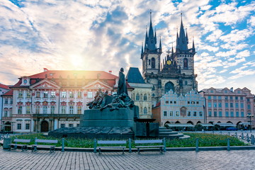 Old Town Square (Staromestske Namesti), Prague, Czech Republic 